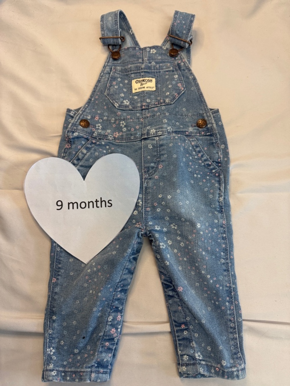 OshKosh B’Gosh - floral overalls.